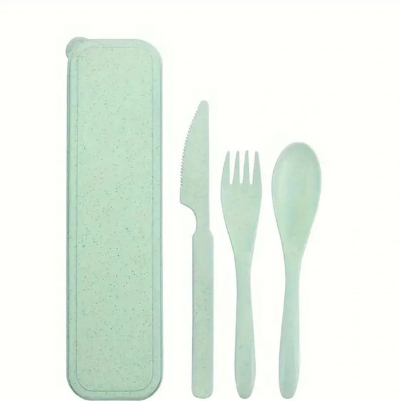 OMODA Other - NEW! 3 PIECE SET REUSABLE TRAVEL UTENSILS 🍴